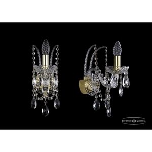 Изображение товара Бра хрусталь Bohemia 1411 1411B/1/141/G подсвечник с подвесками