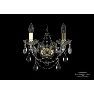 Изображение товара Бра хрусталь Bohemia 1411 1411B/2/141/G подсвечник с подвесками