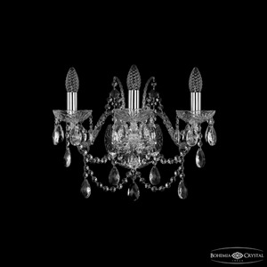 Изображение товара Бра Bohemia 1411 1411B/3/160 Ni подсвечник с подвесками