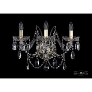 Изображение товара Бра хрусталь Bohemia 1411 1411B/3/195/XL/G подсвечник с подвесками