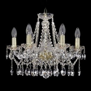 Изображение товара Подвесная люстра хрустальная Bohemia 1413 1413/6/165/G подсвечник