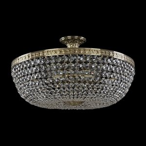 Изображение товара Люстра потолочная накладная с прозрачным плафоном буше хрустальная 19111/55IV Bohemia 1911 G