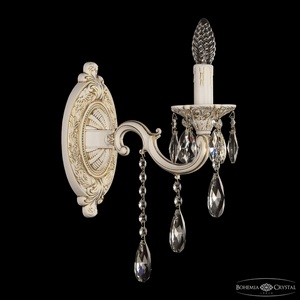 Изображение товара Бра AL7801B10/1/175 WMG Bohemia AL7801 B в виде свечи с подвесками