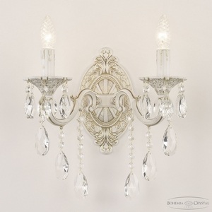 Изображение товара Бра AL7801B10/2/175 WMG Bohemia AL7801 B в виде свечи с подвесками