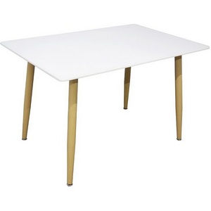 Изображение товара Стол 120х80х75см, белый Bradex Home Snow FR 0243 (прямоугольная столешница, 4 ножки)
