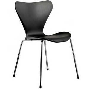 Изображение товара Стул чёрный с хромированными ножками Bradex Home Seven FR 0425