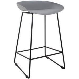 Изображение товара Стул полубарный серый с чёрными ножками Bradex Home Neo FR 0699
