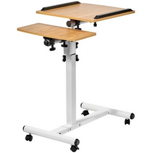 Изображение товара Стол (регулировка по высоте) на колесах многофункциональный 60x40x62-96см, светлое дерево, белый Bradex Home Palma FR 0685