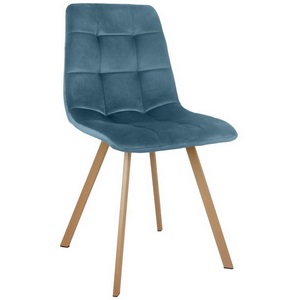 Изображение товара Стул тёмно-бирюзовый с ножками под дерево Bradex Home EAMES FR 0734