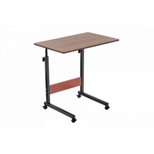 Изображение товара Стол (регулировка по высоте) многофункциональный на колесах, 60x40 см, «РОЛЛ», ножки, регул.высота, мдф, металл, тёмн. дерево, черный Bradex Home РОЛЛ TD 0731 (прямоугольная столешница, П-образная опора)