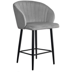 Изображение товара Стул полубарный темно-серый Bradex Home Paola RF 0040 Изображение товара Стул полубарный темно-серый Bradex Home Paola RF 0040