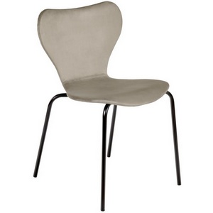 Изображение товара Стул латте велюр с чёрными ножками Bradex Home Seven RF 0253