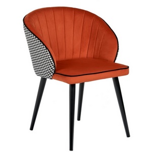 Изображение товара Стул оранжевый с жаккардом Bradex Home Paola RF 0260