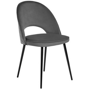 Изображение товара Стул тёмно-серый с жаккардом Bradex Home Leo RF 0265