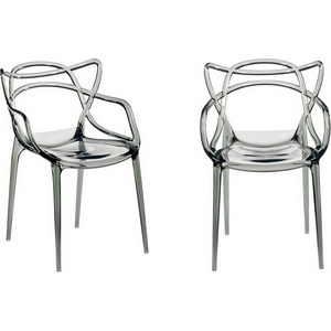 Изображение товара Комплект из 2-х стульев Bradex Home Masters прозрачный серый (FR 0705П)