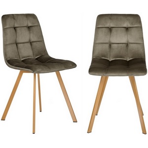 Изображение товара Комплект из 2-х стульев Easy тёмно-коричневый с ножками под дерево Bradexhome арт.FR 0735P