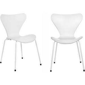 Изображение товара Комплект из 2-х стульев Bradex Home Seven Style белый с белыми ножками (FR 0819P)