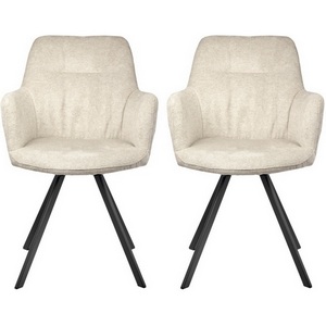 Изображение товара Комплект из 2-х стульев Bradexhome Grant латте шенилл на поворотном механизме