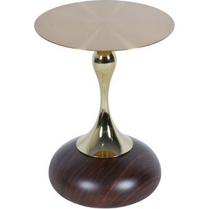 Изображение товара Кофейный столик Angel диам.40см x 55см, металл под дерево Bradexhome FR 1030