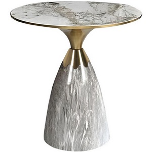 Изображение товара Кофейный столик Secret диам.40см x 54см, серый мрамор, металл, керамика Bradexhome FR 1037