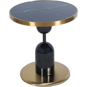 Изображение товара Кофейный столик Gloria диам.50см x 54см, чёрный, металл Bradexhome FR 1041