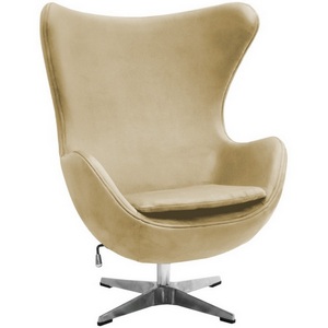 Изображение товара Кресло EGG STYLE CHAIR карамельный, искусственная замша Bradex Home арт.FR 1047