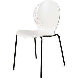 Изображение товара Стул Bradex Home Wave белый с черными ножками FR 1064