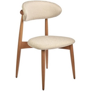 Изображение товара Стул Lucas латте букле с ножками цвета орех Bradex Home арт.RF 0546