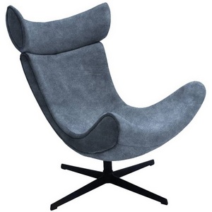 Изображение товара Кресло Bradexhome TORO тёмно-серый, искусственная замша