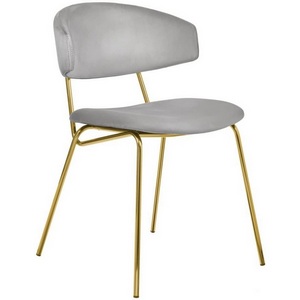 Изображение товара Стул Elle серый с золотыми ножками Bradex Home (арт.RF 0719)