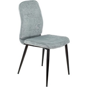 Изображение товара Стул для кухни Бюрократ KF-3 серо-голубой Light 28 металл черный на ножках (KF-3/LT28)