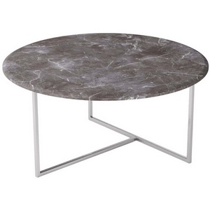 Изображение товара Стол журнальный Калифорния Маджоре серый мрамор (круглая столешница)