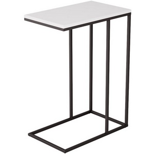 Изображение товара Стол с прямыми углами придиванный Калифорния Агами белый (прямоугольная столешница)