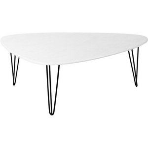 Изображение товара Стол журнальный Калифорния Престон белый бетон (треугольная столешница, 3 ножки)