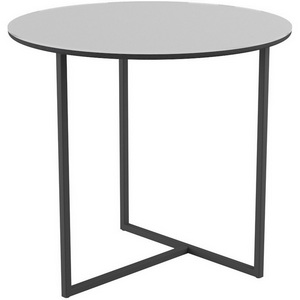 Изображение товара Стол журнальный Калифорния Альбано Glass белая Lacobel (круглая столешница)