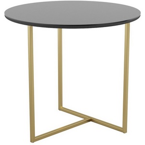 Изображение товара Стол журнальный Калифорния Альбано Glass черная Lacobel (круглая столешница)