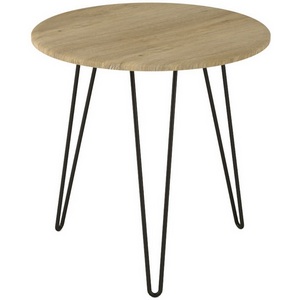 Изображение товара Стол с закругленными углами журнальный Калифорния РИД 530 дуб сонома (круглая столешница, 3 ножки)