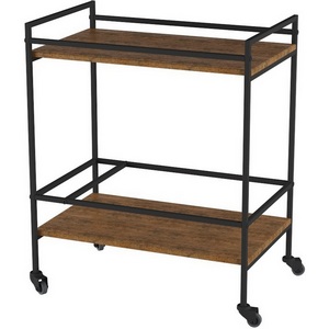 Изображение товара Стол с полкой на колесах сервировочный Калифорния Спич дуб американский (прямоугольная столешница, 4 ножки)