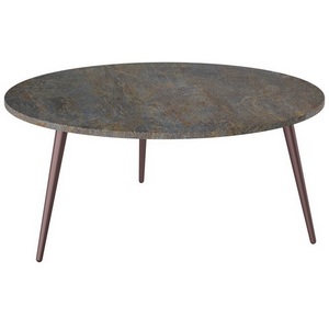 Изображение товара Стол с закругленными углами журнальный Калифорния Рикон гранж (круглая столешница, 3 ножки)