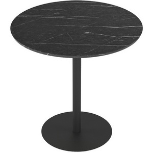 Изображение товара Стол с закругленными углами обеденный Калифорния Дейл Черный мрамор (круглая столешница)