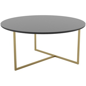 Изображение товара Стол журнальный Калифорния Маджоре Glass черная Lacobel (круглая столешница)