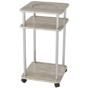 Изображение товара Стол квадратный в стиле прованс (регулировка по высоте) Калифорния дуб беленый (4 ножки)