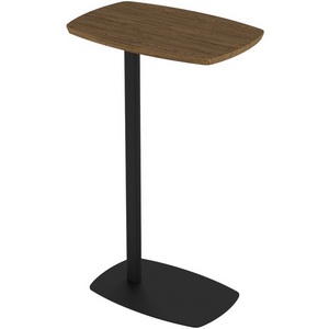 Изображение товара Придиванный стол (регулировка по высоте) с закругленными углами Калифорния ДЕЙ Орех кантри (прямоугольная столешница)