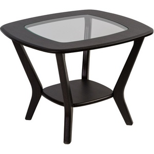 Изображение товара Стол журнальный с полкой Калифорния Мельбурн венге (квадратная столешница, 4 ножки)