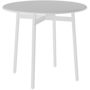Изображение товара Стол с закругленными углами обеденный Медисон белый/белый (круглая столешница, 4 ножки)
