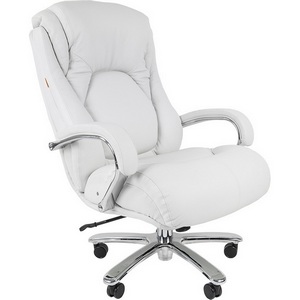 Изображение товара Компьютерное кресло CHAIRMAN 402 кожа (Металл,Экокожа/Белый)