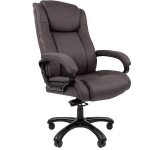 Изображение товара Кресло компьютерное с тканевой обивкой CHAIRMAN 410 (металл,пластик,экокожа/серый)