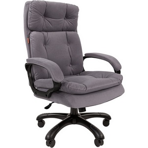 Изображение товара Компьютерное кресло CHAIRMAN 442 ткань (Пластик,Велюр/Серый)