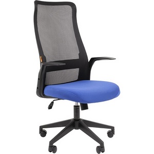 Изображение товара Компьютерное кресло CHAIRMAN 573 (Пластик,Ткань,Сетка/Синий)