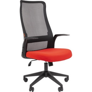 Изображение товара Компьютерное кресло CHAIRMAN 573 (Пластик,Ткань,Сетка/Красный)